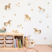 Horses and Flowers Wall Stickers - Made of Sundays