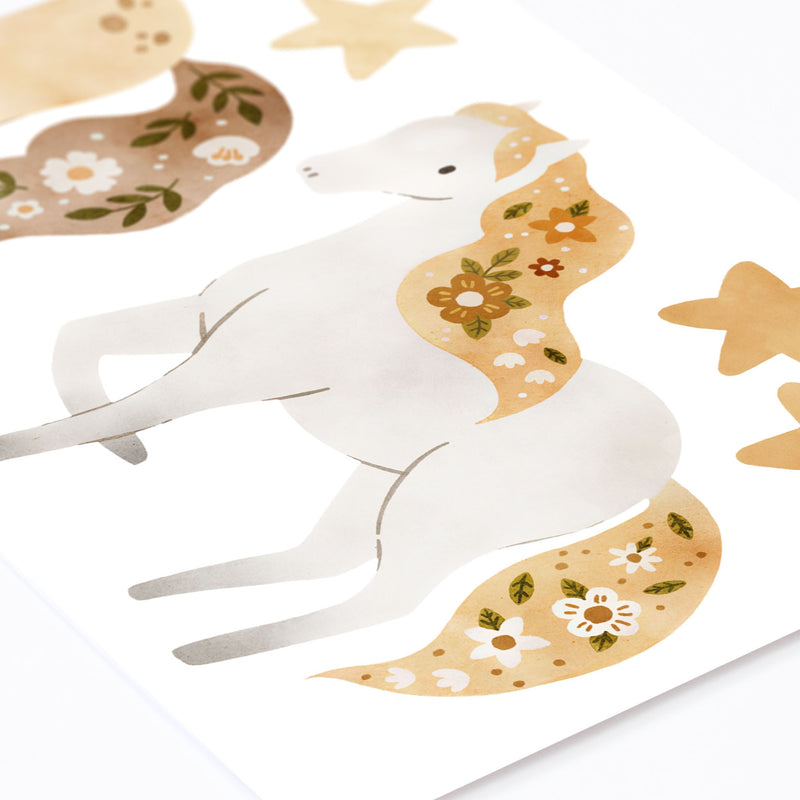 Horses and Flowers Wall Stickers - Made of Sundays