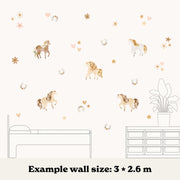 Horses and Flowers Wall Stickers - Made of Sundays