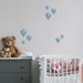 Watercolour Hot Air Balloon Wall Stickers, wall decals by Made of Sundays