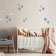 Watercolour Hot Air Balloon Theme Pack, wall decals by Made of Sundays