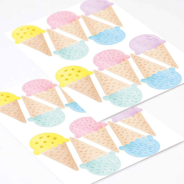 Ice Cream Cones Wall Stickers