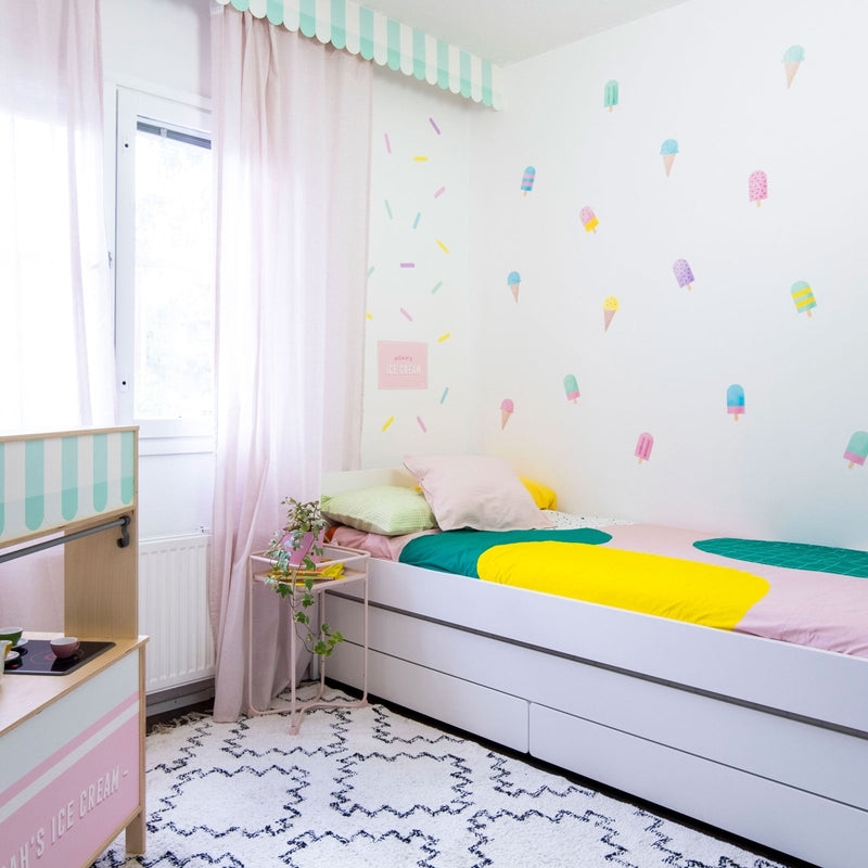 Ice Cream Wall Stickers Theme Pack, wall decals by Made of Sundays