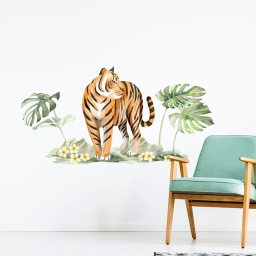 Jungle Tiger & Plants Wall Stickers - Made of Sundays