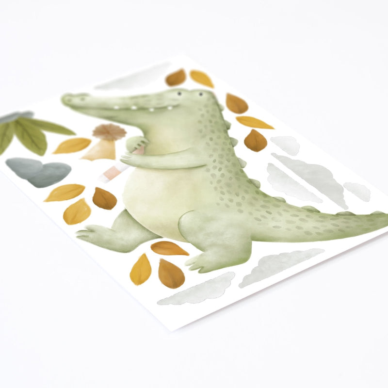 Autocollant mural Kallan le Crocodile