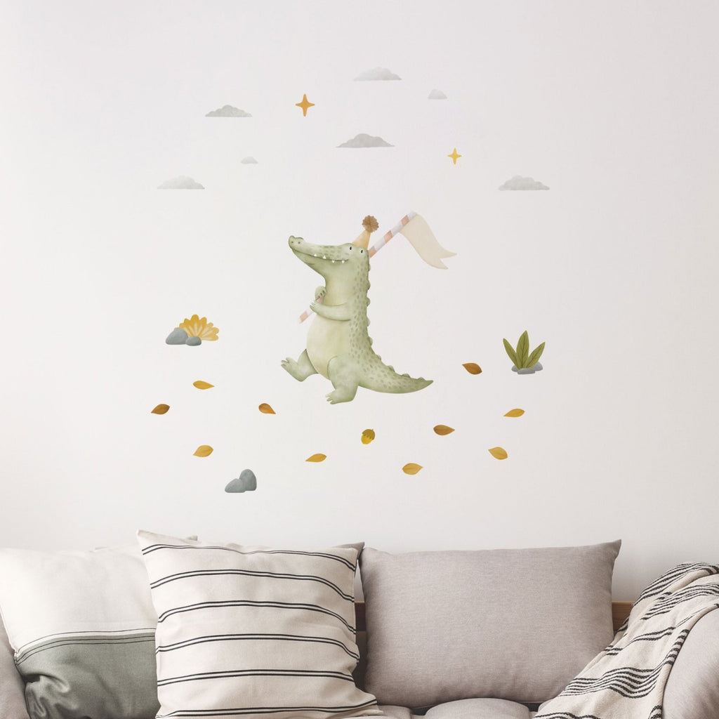 The cutest personalised crocodile wall sticker for kids rooms — Made of  Sundays