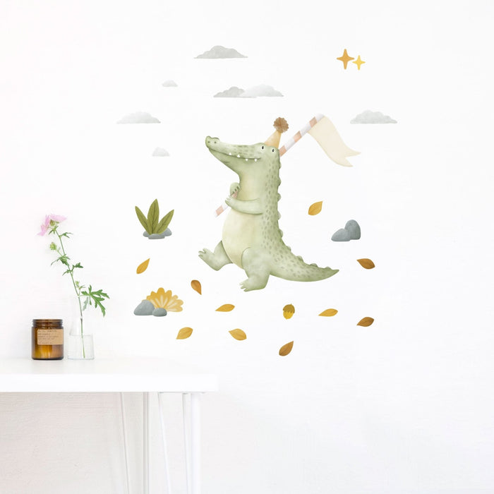 The cutest personalised crocodile wall sticker for kids rooms — Made of  Sundays