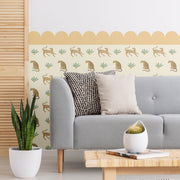 Leopards and Plants Wallpaper - Peel & Stick Wallpapers by Made of Sundays