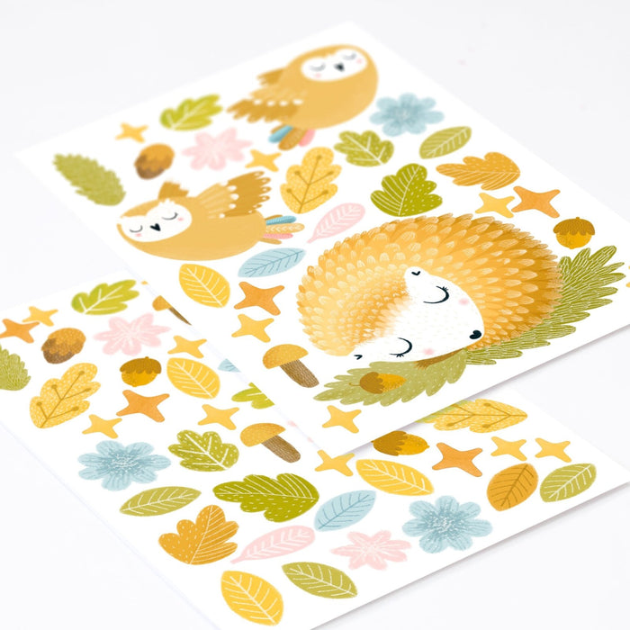 Magic Forest Hedgehog Theme Pack, wall decals by Made of Sundays