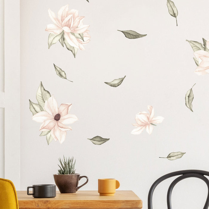 Adesivi murali floreali magnolia