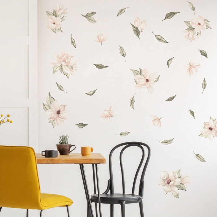 Adesivi murali floreali magnolia