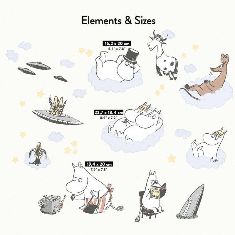 Moomin and the Martians Wall Decals - Made of Sundays