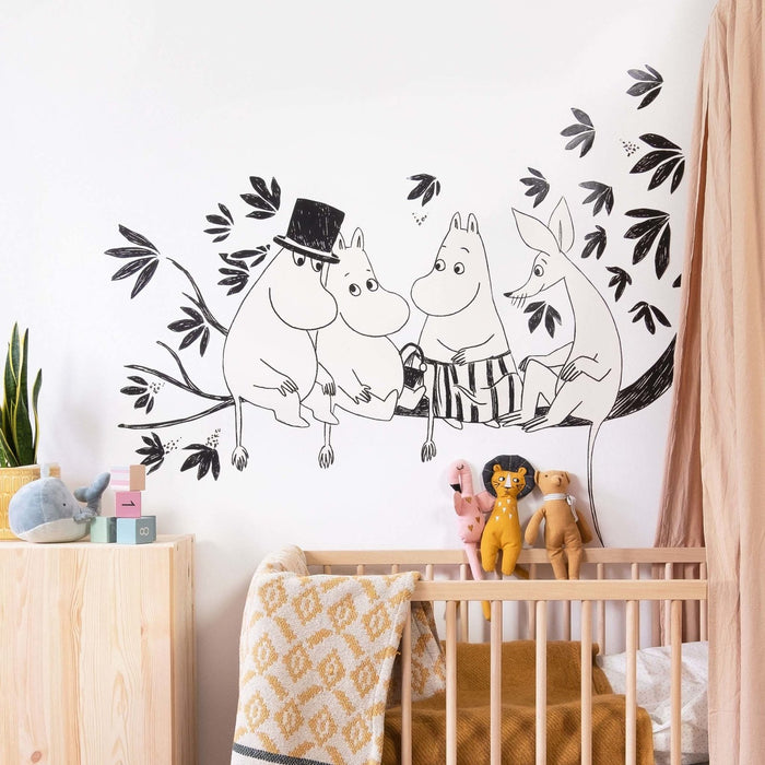 Moomin Family on a tree Wall Decal - Made of Sundays