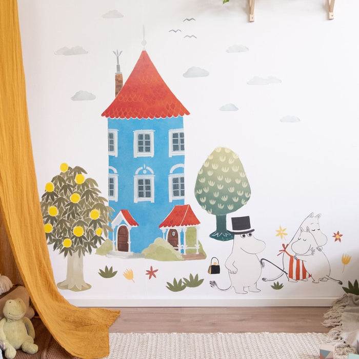 Grande maison Bleue Moomin - Stickers muraux 