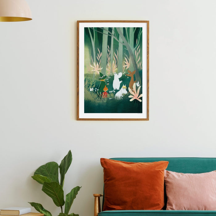 Moomin dans la forêt - Poster