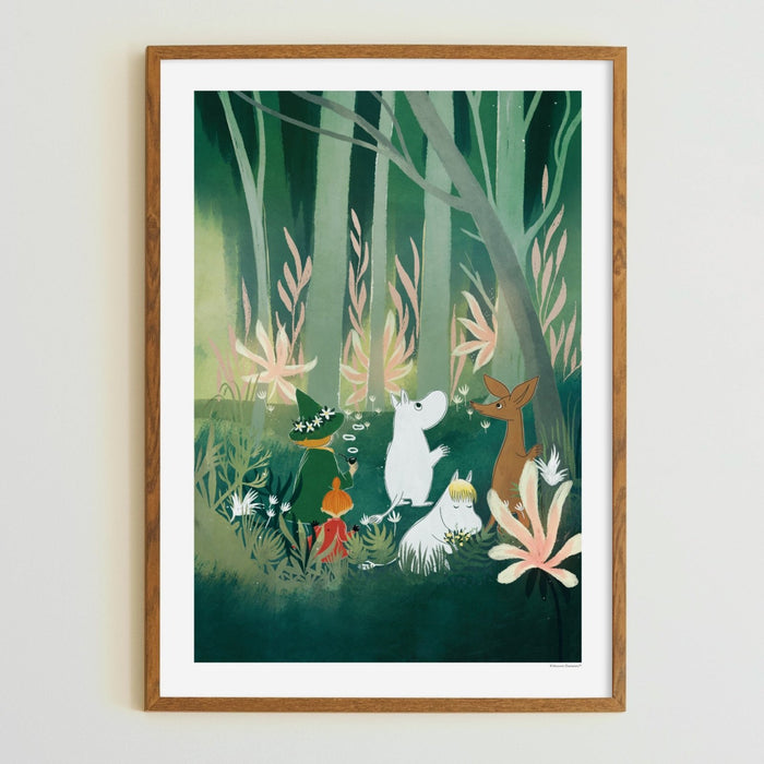 Mumins im Wald Poster