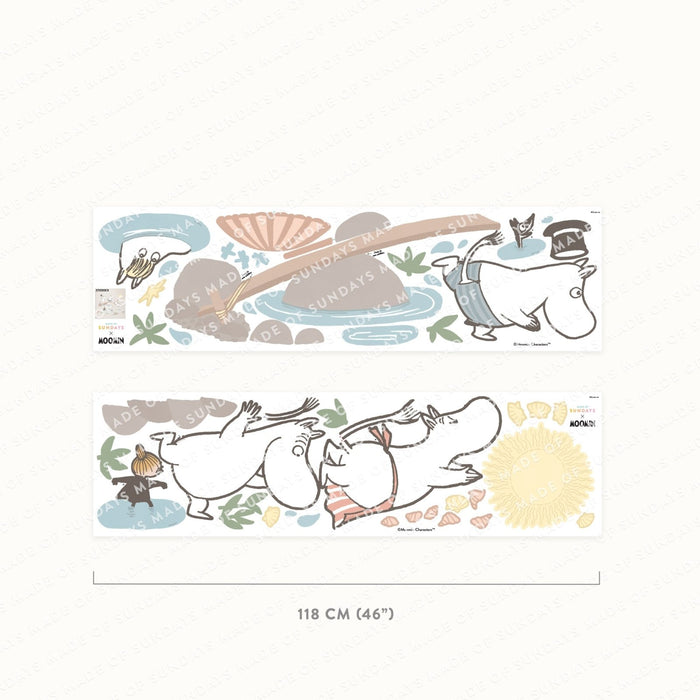 Moomin Jour d'été - Stickers muraux