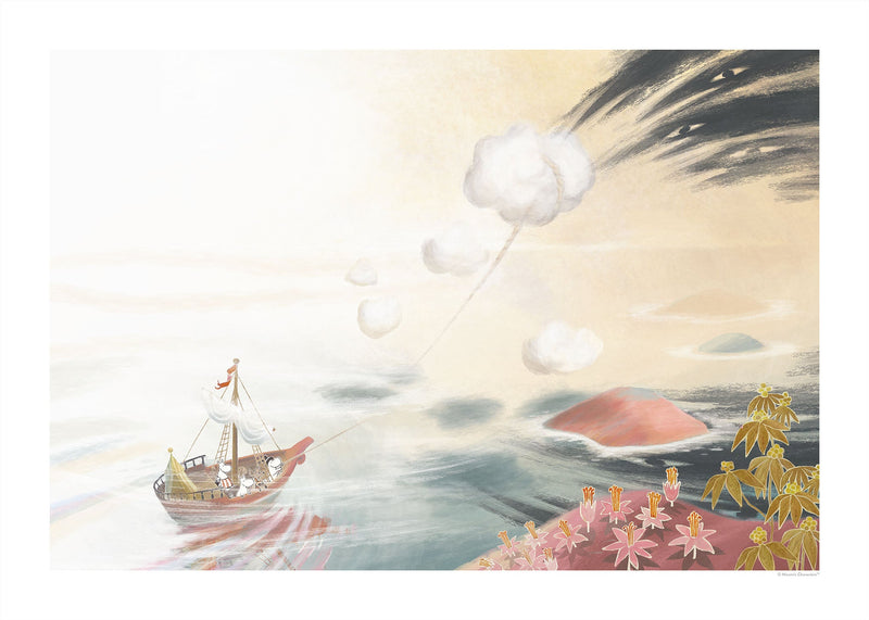 Moomins under Sail Poster - Made of Sundays