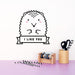 Name Sticker, Paco the Hedgehog, wall decals by Made of Sundays