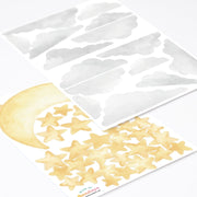 Night Sky Moon & Balloons Wall Sticker Theme Pack - Wallpaper Stickers by Made of Sundays