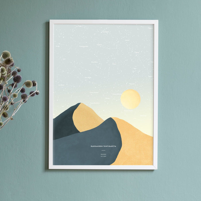 Night Sky Star Map, Desert Petrol, wall decals by Made of Sundays