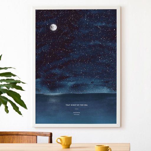 Night Sky Star Map, Sea, wall decals by Made of Sundays