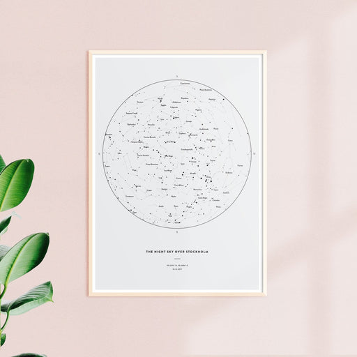 Night Sky Star Map, Solid, wall decals by Made of Sundays