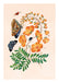 Orange Botanical Flowers, Poster - Made of Sundays