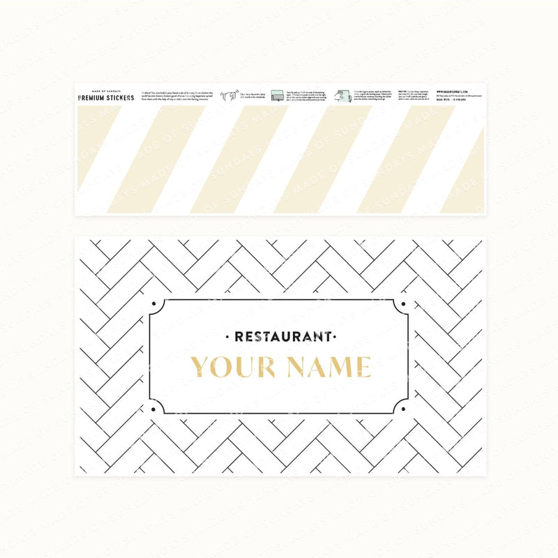 Au café - Stickers Cuisine Ikea Duktig Personnalisable