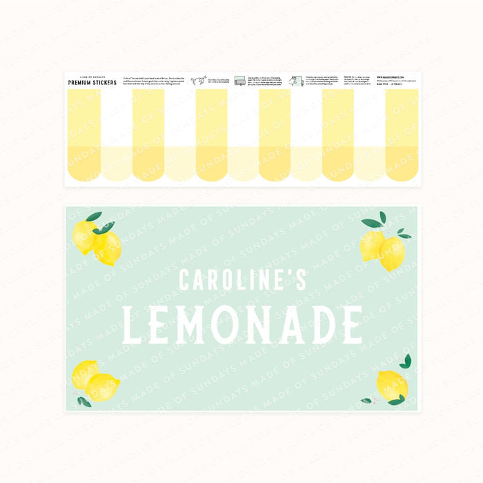 Personlig limonade-dekaler for Ikea Duktig lekekjøkken