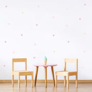 Pink Mix Watercolour Polka Dot Wall Stickers, 3.5 cm, wall decals by Made of Sundays