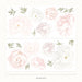 Pink Peony Floral Wall Stickers, wall decals by Made of Sundays