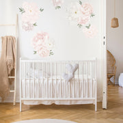 Pink Peony Floral Wall Stickers, wall decals by Made of Sundays