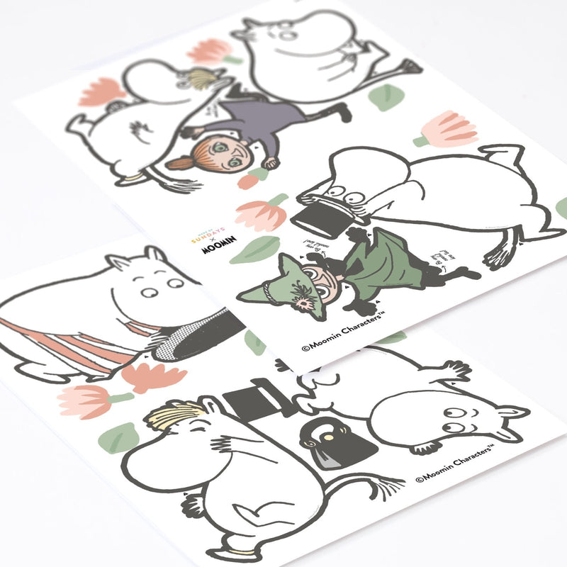 Speelse Moomin Karakter Muurstickers
