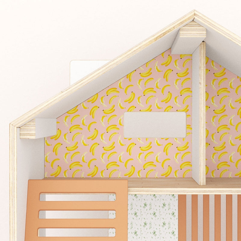 Pop Bananas Dollhouse Wallpaper - Dollhouse Wallpapers by Made of Sundays