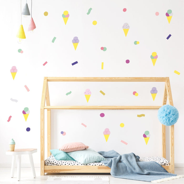 Pop Ice Cream Wall Stickers Theme Pack, wall decals by Made of Sundays