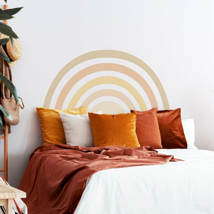 Rainbow Mural wall sticker, Boho, wall decals by Made of Sundays