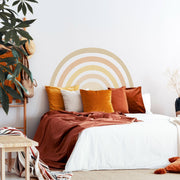 Rainbow Mural wall sticker, Boho, wall decals by Made of Sundays