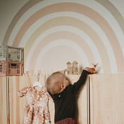 Rainbow Mural wall sticker, Boho, wall decals by Made of Sundays