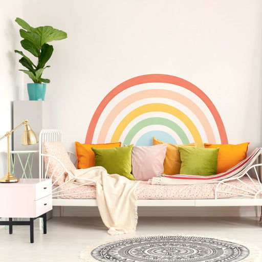 Rainbow Mural wall sticker, Colorful, wall decals by Made of Sundays
