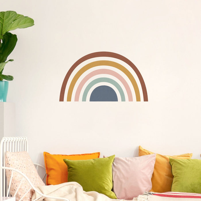 Wandaufkleber „Rainbow Mural“, gedämpft