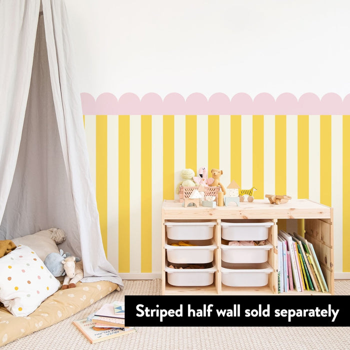 Scalloped Border Wallpaper for happy homes - Made of Sundays
