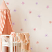 Scandinavian Small Daisy Flowers Wall Stickers - Made of Sundays