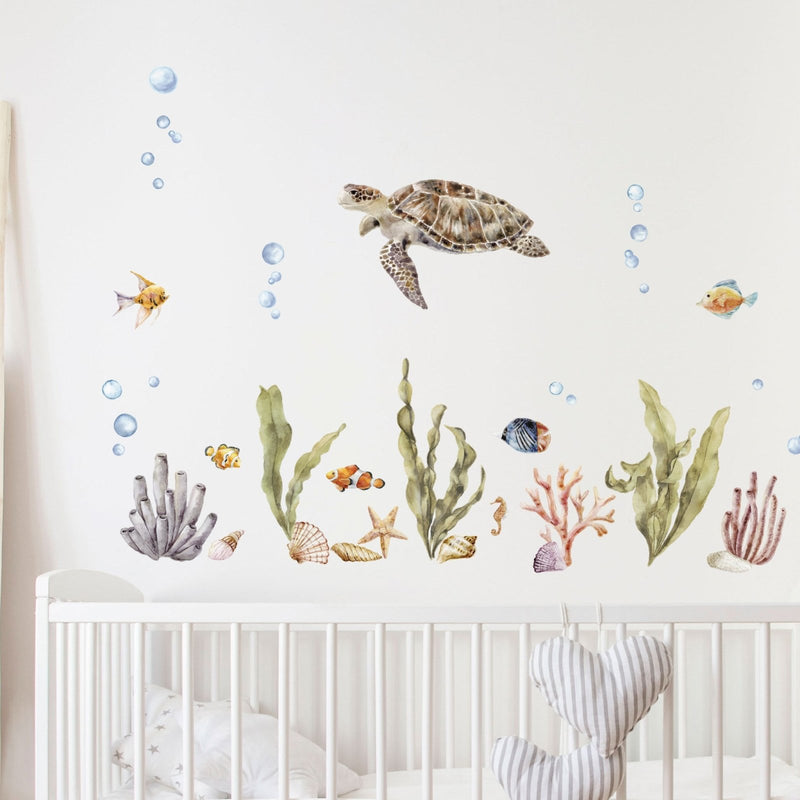Sea Life Turtle Wall Stickers
