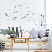 Seagulls & Clouds Wall Sticker Themepack, wall decals by Made of Sundays