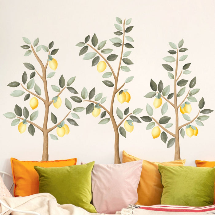 Adesivi murali piccoli alberi di limoni