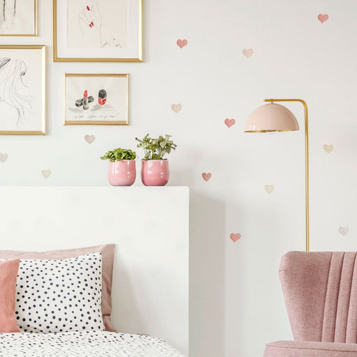 Ombre Watercolor Hearts, wall decals by Made of Sundays