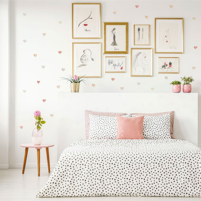 Ombre Watercolor Hearts, wall decals by Made of Sundays
