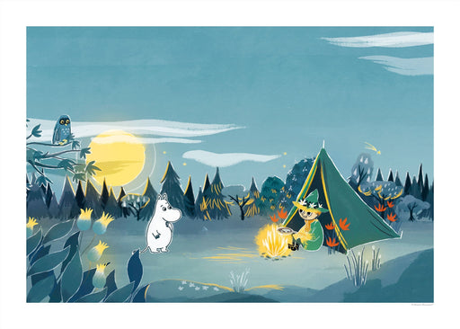 Snufkins Campfire Moomin Poster - Made of Sundays