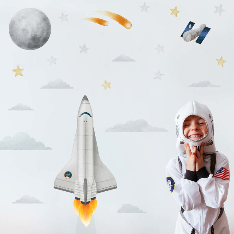 Rymdraket Start Väggdekaler